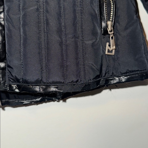 Michael Kors Black Quilted Puffer Jacket with Brown Fur animal Trim - Picture 9 of 12